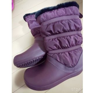 クロックス(crocs)のTEDDY様専用　crocs ブーツ 23　ビーサン茶 23(ブーツ)