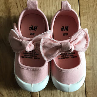 エイチアンドエム(H&M)の新品 H&M ベビー 女の子 シューズ 靴 ピンク 13.0センチ(スニーカー)