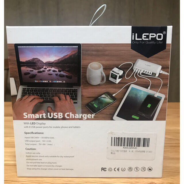 USB 充電器  iLepo 8ポート スマホ/家電/カメラのスマートフォン/携帯電話(バッテリー/充電器)の商品写真