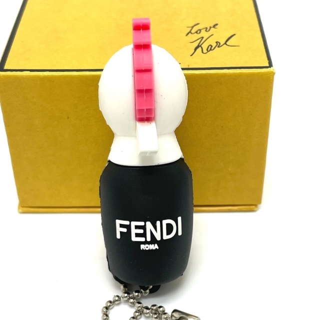 FENDI(フェンディ)のフェンディ FENDI カール ラガーフェルド USBメモリー キーホルダー ラバー ブラック ブラック レディースのファッション小物(キーホルダー)の商品写真
