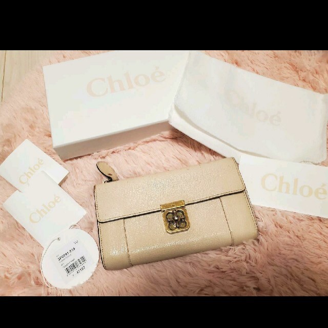 Chloe(クロエ)の【中古】クロエ セメントピンク エルシー レディースのファッション小物(財布)の商品写真
