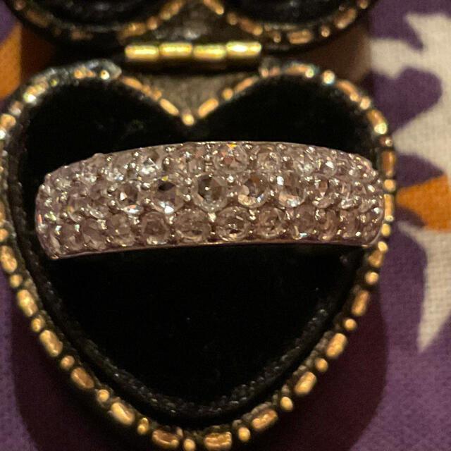 ローズカットダイヤリング　プラチナ レディースのアクセサリー(リング(指輪))の商品写真