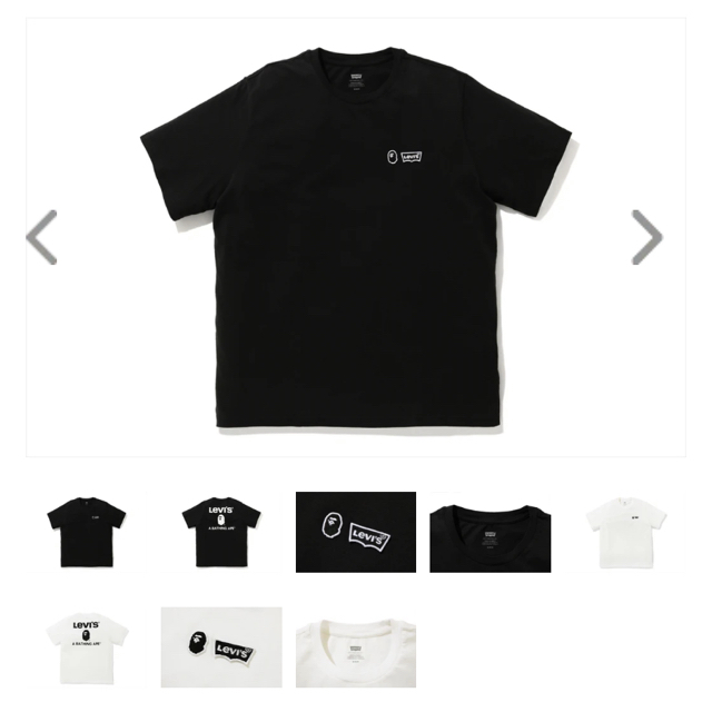★値下げしました★BAPE X LEVI’S TEE Tシャツ Lサイズ 3