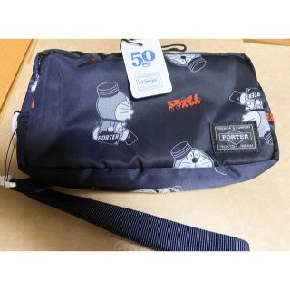 ポーター(PORTER)の完売品 新品PORTER × ドラえもん 限定ポーチ カラビナ無し(その他)