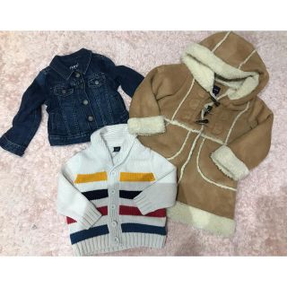 ベビーギャップ(babyGAP)の❤️GAP Gジャン、コート、ニット３点セット❤️(セット/コーデ)