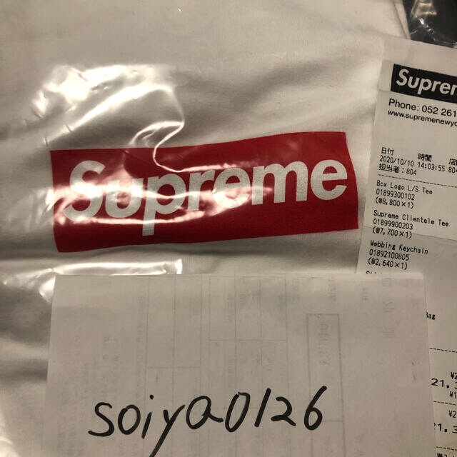 Supreme(シュプリーム)の20aw supreme box logo l/s tee Lサイズ メンズのトップス(Tシャツ/カットソー(七分/長袖))の商品写真