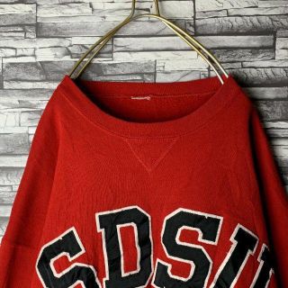 ラッセルアスレティック　刺繍ロゴ　スウェットトレーナー　90s古着　Lサイズ(スウェット)