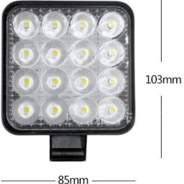 LEDワークライト 48W LED作業灯 投光器 フォグランプ トラック 車 船 インテリア/住まい/日用品のライト/照明/LED(その他)の商品写真