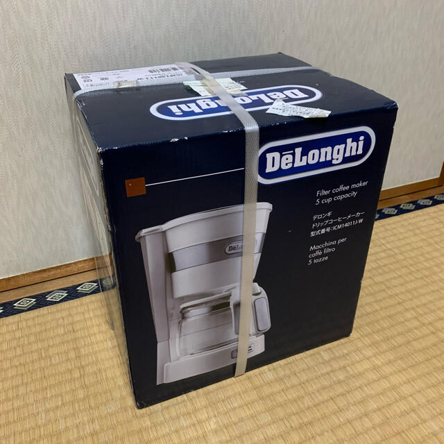 DeLonghi(デロンギ)のデロンギ　ドリップコーヒーメーカー　ICM14011J-W スマホ/家電/カメラの調理家電(コーヒーメーカー)の商品写真