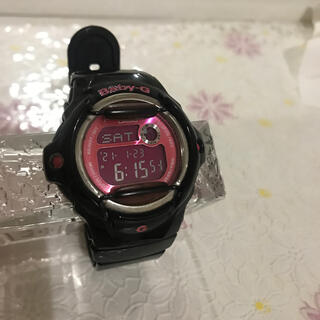 カシオ(CASIO)のBaby-G ブラック ピンク レディース(腕時計)