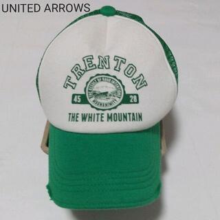 ユナイテッドアローズ(UNITED ARROWS)のUnited Arrows （ユナイテッドアローズ）キャップ（帽子）白 x 緑 (キャップ)