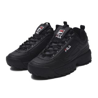 フィラ(FILA)のFILA ディスラプター2 プレミアム ブラック 22.5cm(スニーカー)