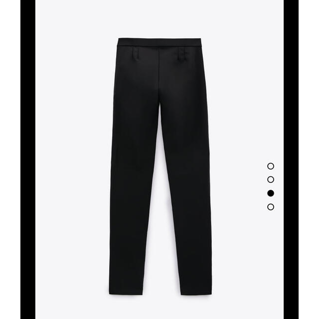 ZARA(ザラ)のフレア バイストレッチ レギンス　ZARA ブラック レディースのパンツ(スキニーパンツ)の商品写真