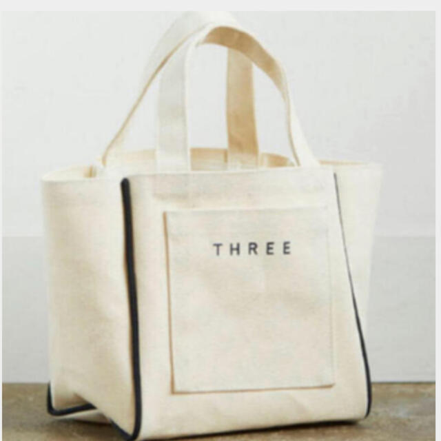 THREE(スリー)のスリー THREE ノベルティトートバック　13時迄3150円→2500円 レディースのバッグ(トートバッグ)の商品写真