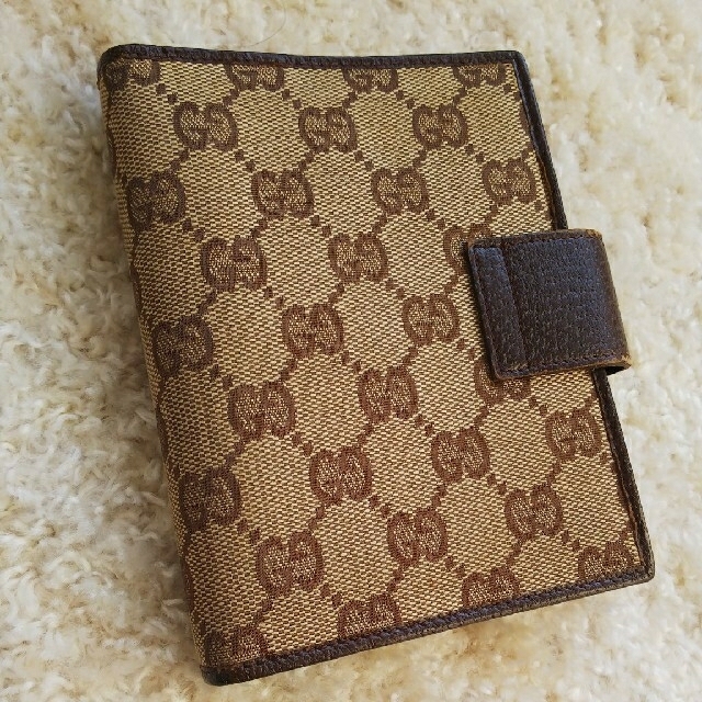 Gucci(グッチ)の GUCCI グッチ シマ 手帳 手帳ケース 手帳カバー【美品】 レディースのファッション小物(その他)の商品写真