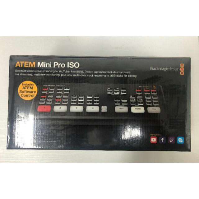 新品2台 ブラックマジックデザイン atem mini pro iso スマホ/家電