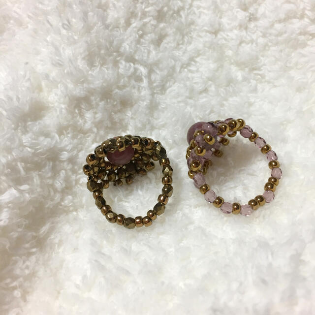 DEPT(デプト)の vintage ビーズ  リング 指輪 アクセサリー 6〜7号 レディースのアクセサリー(リング(指輪))の商品写真