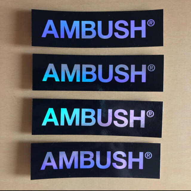 AMBUSH(アンブッシュ)のAmbush アンブッシュ  ステッカー4枚セット10.5×3 新品未使用 メンズのファッション小物(その他)の商品写真