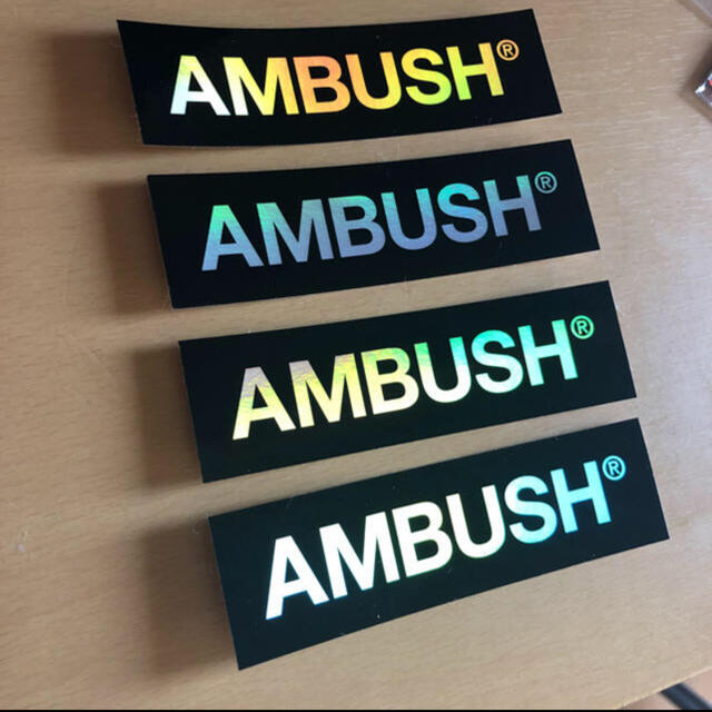 AMBUSH(アンブッシュ)のAmbush アンブッシュ  ステッカー4枚セット10.5×3 新品未使用 メンズのファッション小物(その他)の商品写真