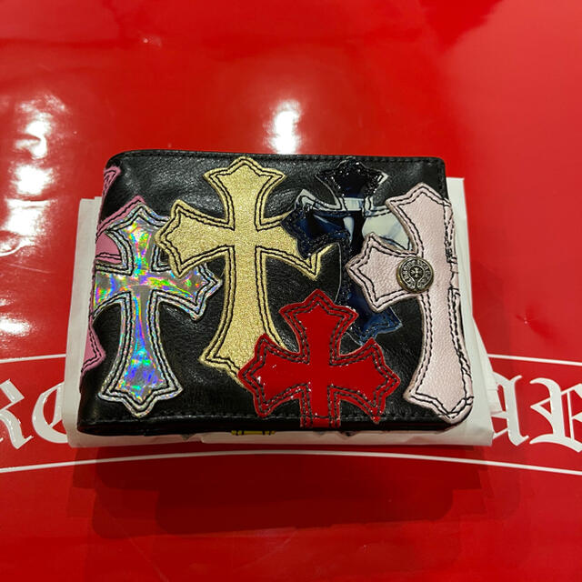 Chrome Hearts(クロムハーツ)の新品 レア クロムハーツ マルチカラー 1snap ウォレット 財布 2つ折り メンズのファッション小物(折り財布)の商品写真