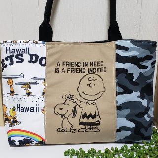 スヌーピー(SNOOPY)の☆スヌーピーハンドメイド☆トートバッグ(バッグ)