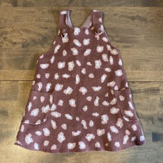 ザラキッズ(ZARA KIDS)の専用★ZARA Baby 80-90 レオパード柄ニットワンピ(ワンピース)