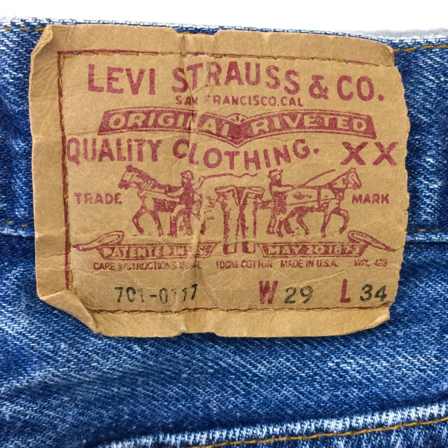 Levi's リーバイス701-0117 W29 made in USA