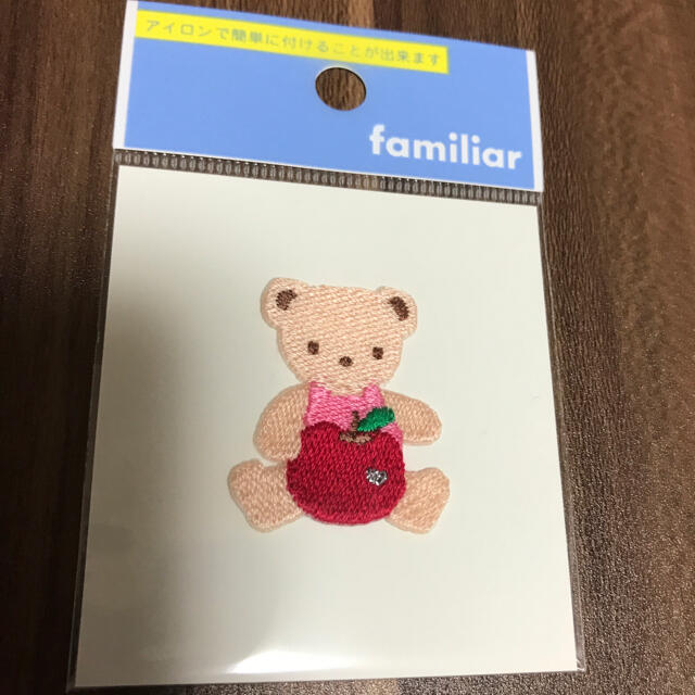 familiar(ファミリア)のファミリア アイロンワッペン キラキラリンゴ キッズ/ベビー/マタニティのこども用ファッション小物(その他)の商品写真