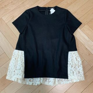 バーニーズニューヨーク(BARNEYS NEW YORK)のYOKO CHAN ヨーコチャン　ペプラムレースブラウス(シャツ/ブラウス(半袖/袖なし))