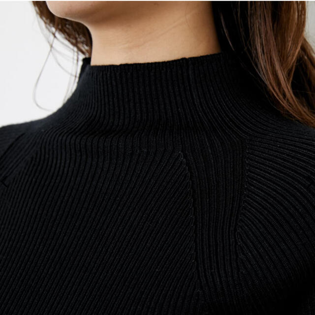 rienda(リエンダ)のrienda ウォッシャブルハイN RIB KNIT TOP レディースのトップス(ニット/セーター)の商品写真