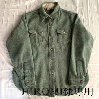 ウールリッチ(WOOLRICH)の80sアメリカ製REIグリーンウールシャツ(シャツ)