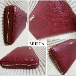 ムルーア(MURUA)のMURUA ワインレッド長財布(財布)