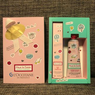 ロクシタン(L'OCCITANE)のL’OCCITANE 【数量限定品】ハッピーチェリーポーチインラブ(ハンドクリーム)