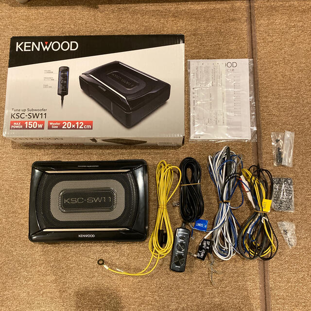 KENWOOD(ケンウッド)のケンウッドサブウーファー　KSC-SW11 自動車/バイクの自動車(カーオーディオ)の商品写真