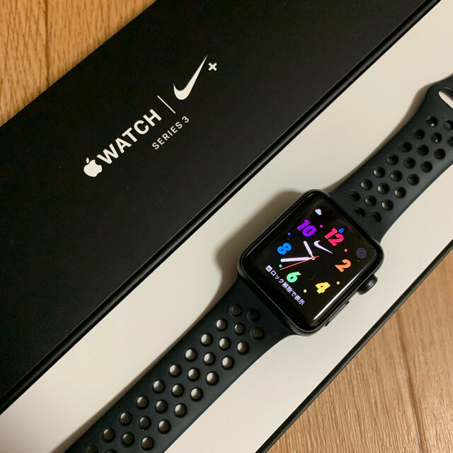 腕時計(デジタル)Apple watch series3 38mm NIKE GPS