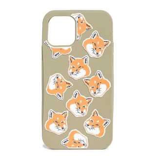 メゾンキツネ(MAISON KITSUNE')のメゾンキツネ iPhoneケース iPhone11 ケース カーキ(iPhoneケース)