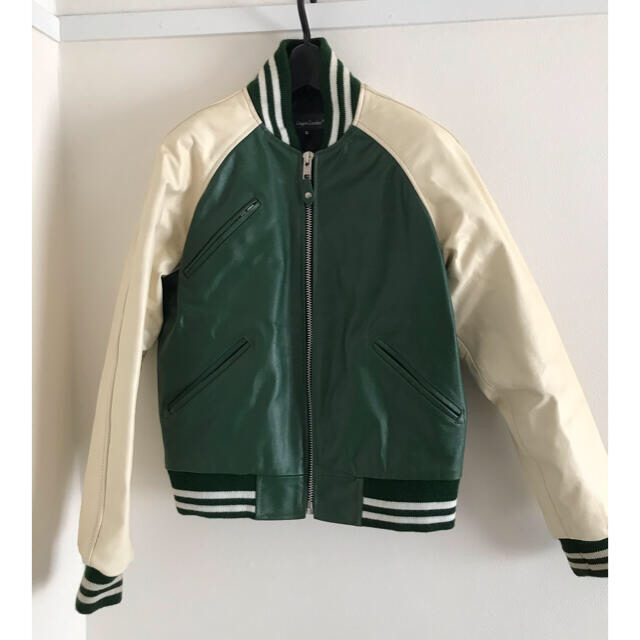 ZARA レザージャケット グリーン - ジャケット・アウター