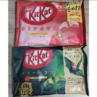 ネスレ(Nestle)のネスレ　キットカット　濃い抹茶 12枚&こだわりのストロベリー13枚　(菓子/デザート)