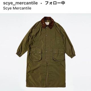 バーブァー(Barbour)のBarbour × Scye for UNITED ARROWS コート 38(ステンカラーコート)