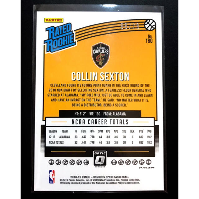 【201】NBA カード Collin Sexton RC optic 79シリ