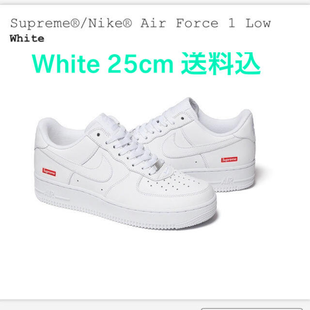 Supreme(シュプリーム)のSupreme Nike Air Force1 Low 25cm US7 送料込 メンズの靴/シューズ(スニーカー)の商品写真