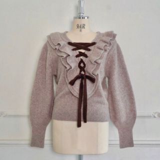 スナイデル(SNIDEL)の【最終価格】Her lip to／Lace Up Wool-blend Pull(ニット/セーター)