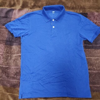 ユニクロ(UNIQLO)のユニクロ青ポロシャツ(ポロシャツ)