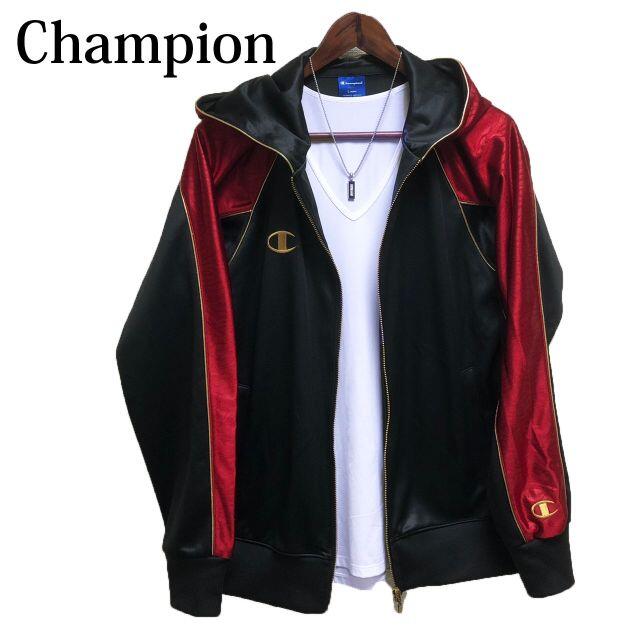 Champion - 【取り置き】champion チャンピオン ジャージ 黒 赤 金の