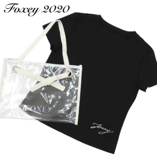 フォクシー(FOXEY)の新品タグ付【FOXEY】2020年T-Shirt “Contrail.C” (Tシャツ(半袖/袖なし))