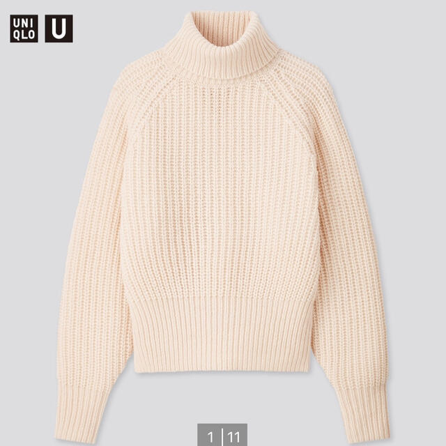 UNIQLO(ユニクロ)のUNIQLO U ローゲージタートルネックセーター　XXL レディースのトップス(ニット/セーター)の商品写真