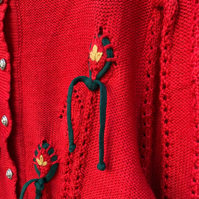 Grimoire - Vintage Tyrolean cardigan / Redの通販 by ぺい's shop｜グリモワールならラクマ 新作通販