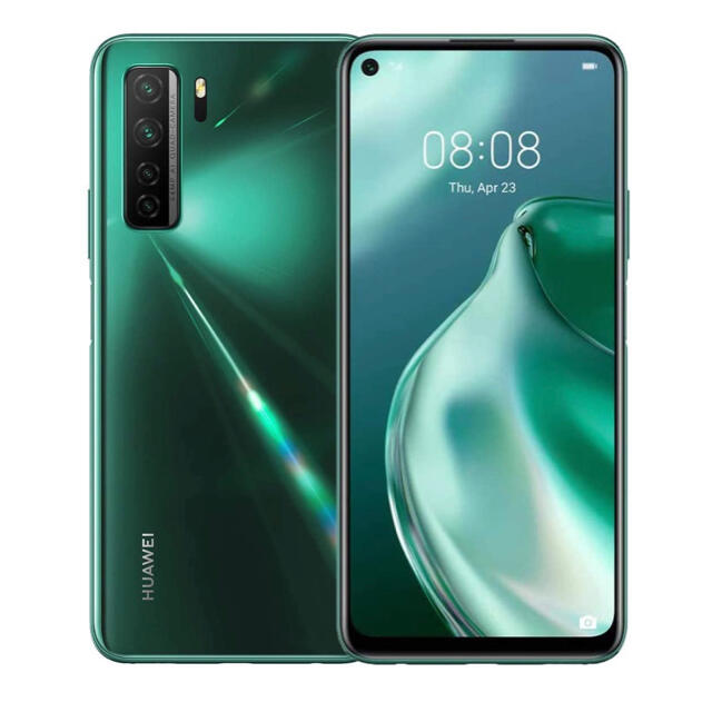 新品未使用 Huawei P40 lite 5G クラッシュグリーン 128GB○ジャイロスコープ