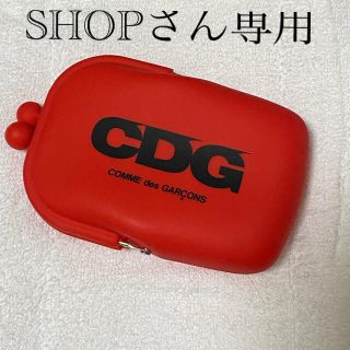 コムデギャルソン(COMME des GARCONS)のCDG がま口シリコンポーチ 赤(ポーチ)