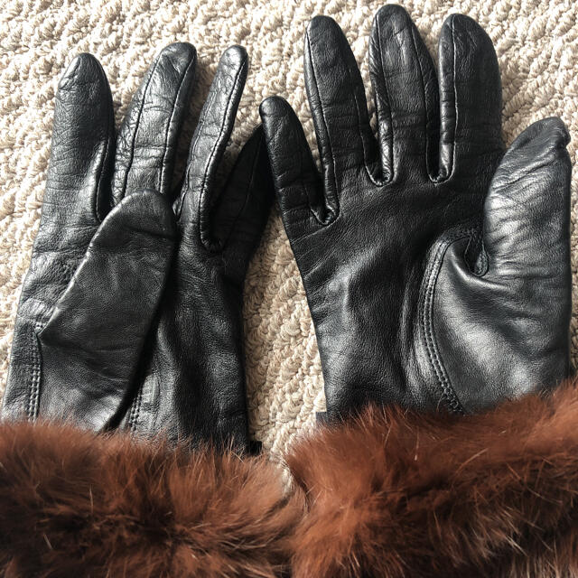 MICHEL KLEIN(ミッシェルクラン)のファーグローブ レディースのファッション小物(手袋)の商品写真